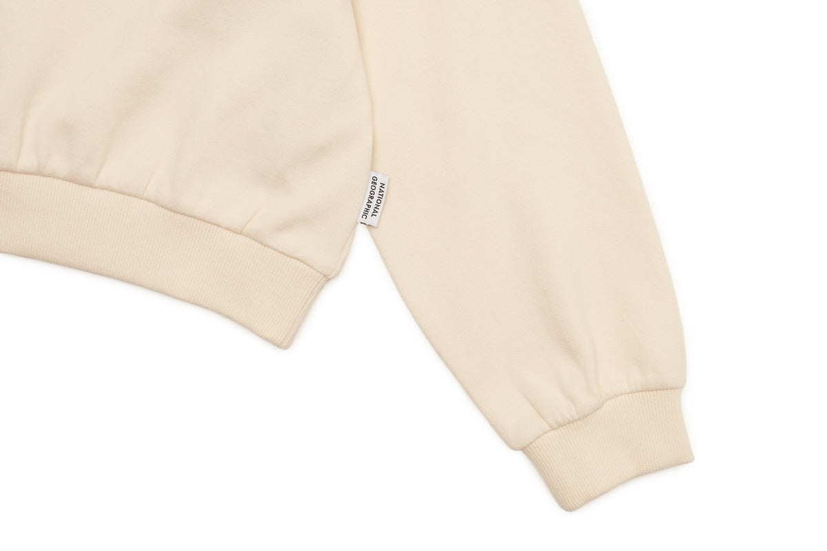 Halfzipup Sweatshirt Ivory