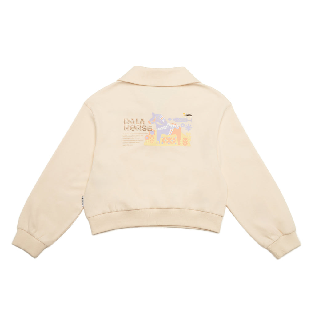Halfzipup Sweatshirt Ivory