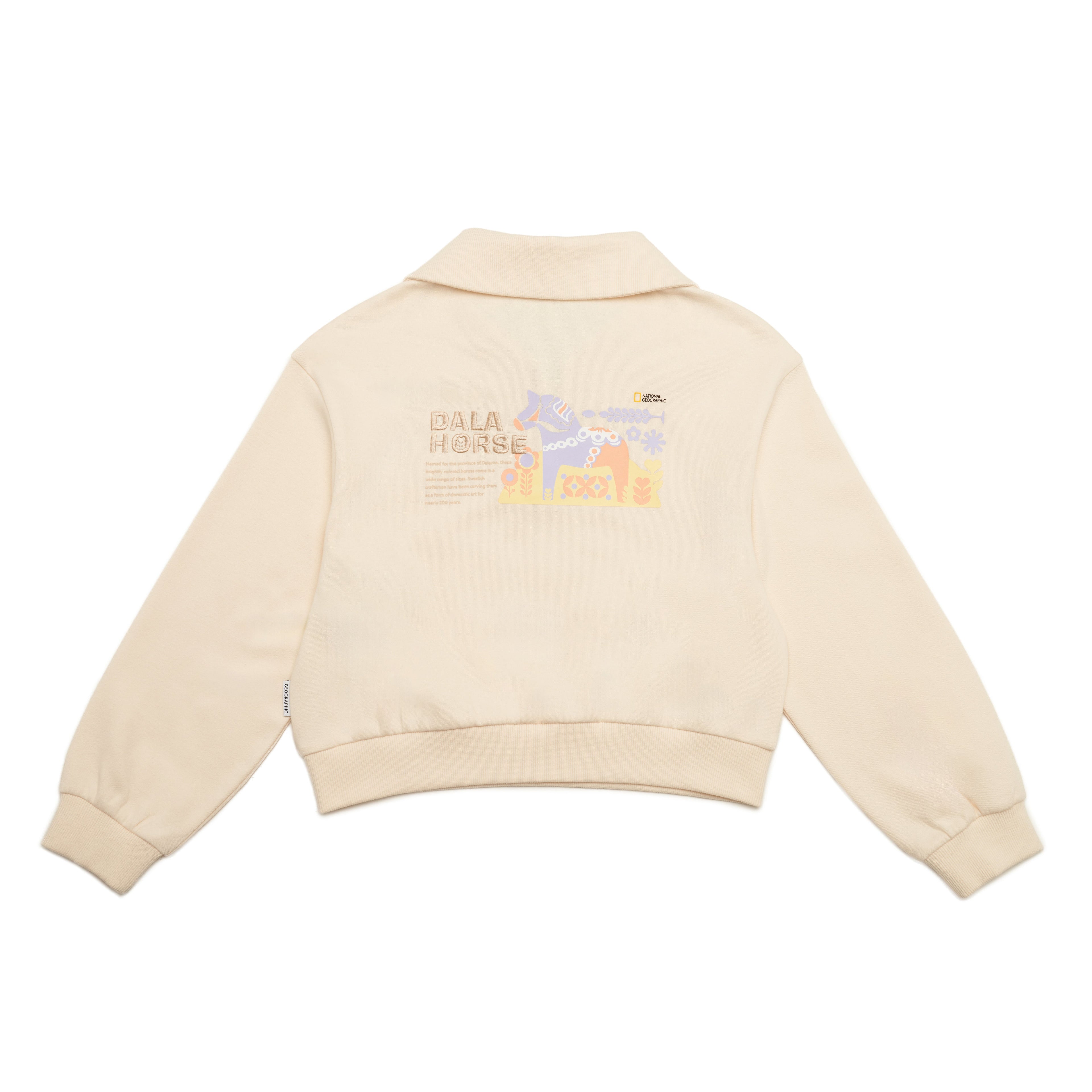 Halfzipup Sweatshirt Ivory