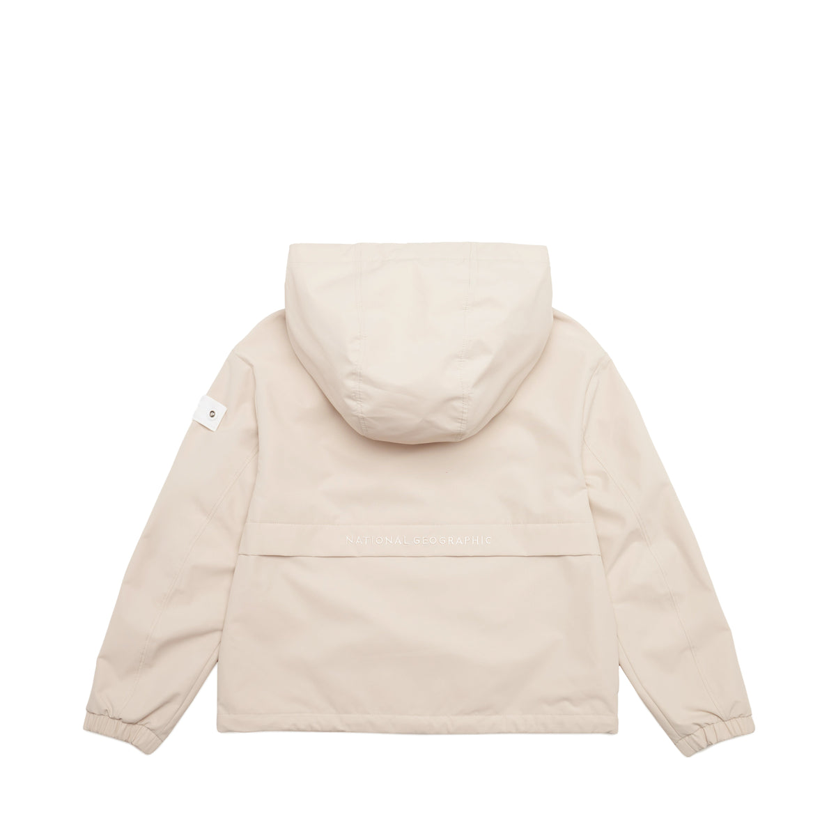 Girls Semi-Cropped Windbreaker Jacket- L/Beige