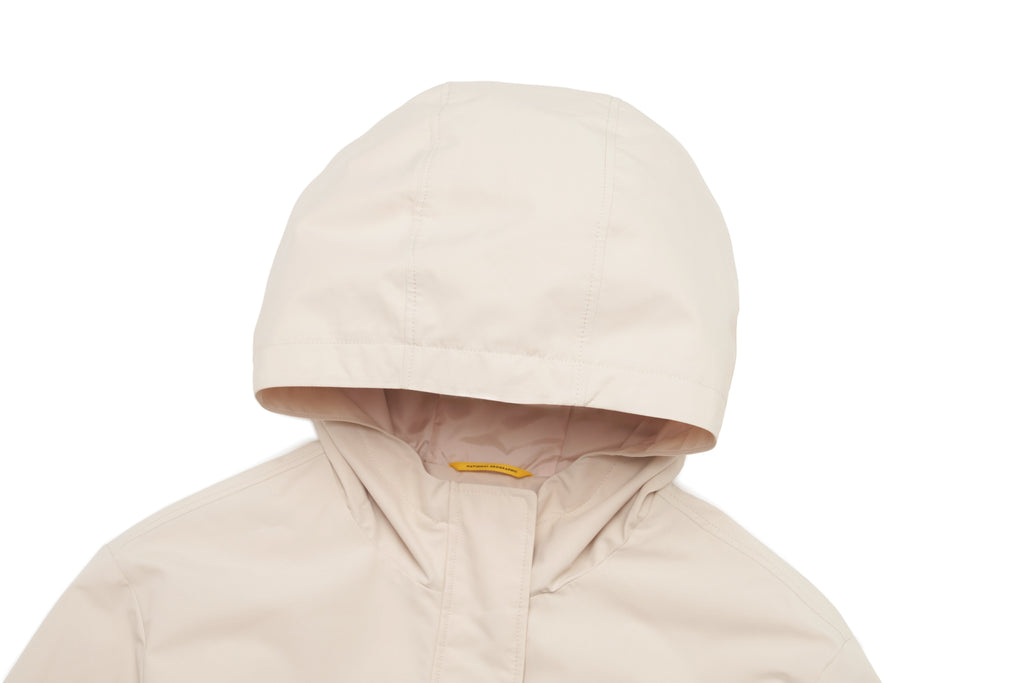 Girls Semi-Cropped Windbreaker Jacket- L/Beige