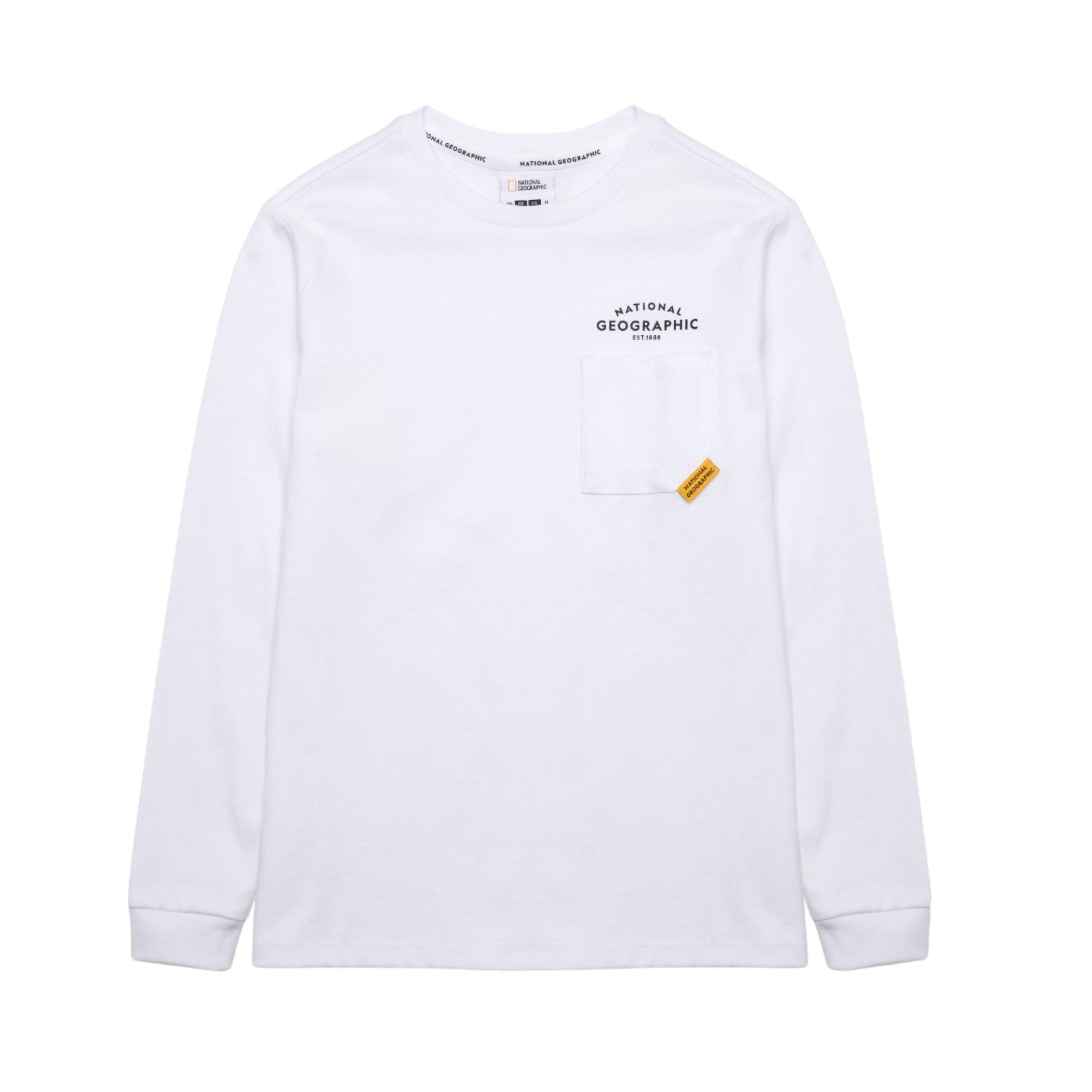 KIDS BASIC LOGO LONG SLEEVED SHIRT- WHITE