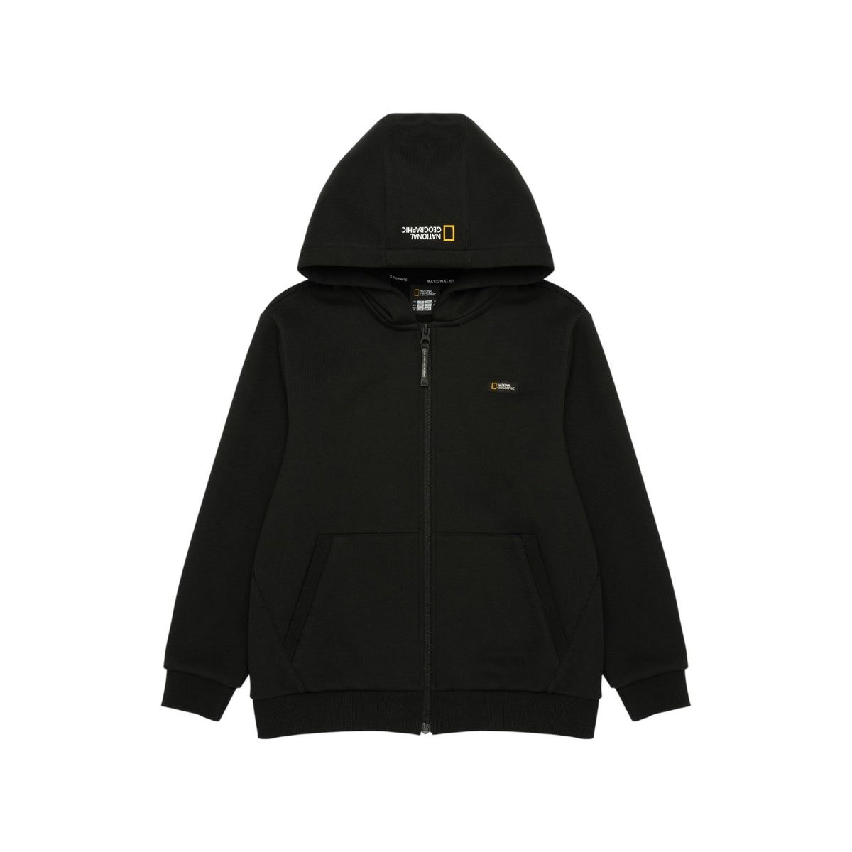 Kids Full Zip Hoodie- Carbon Black