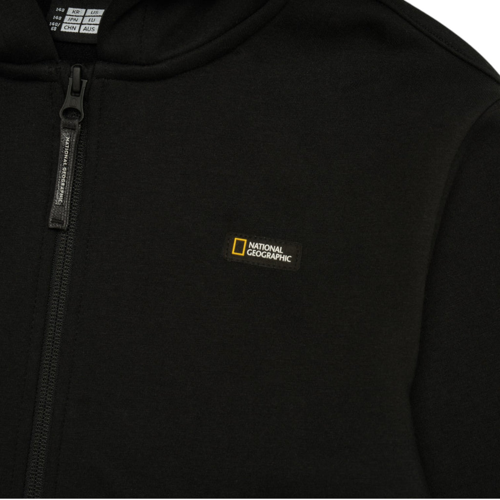 Kids Full Zip Hoodie- Carbon Black