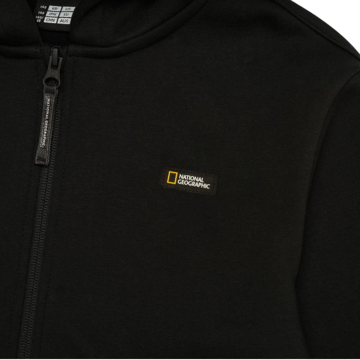 Kids Full Zip Hoodie- Carbon Black