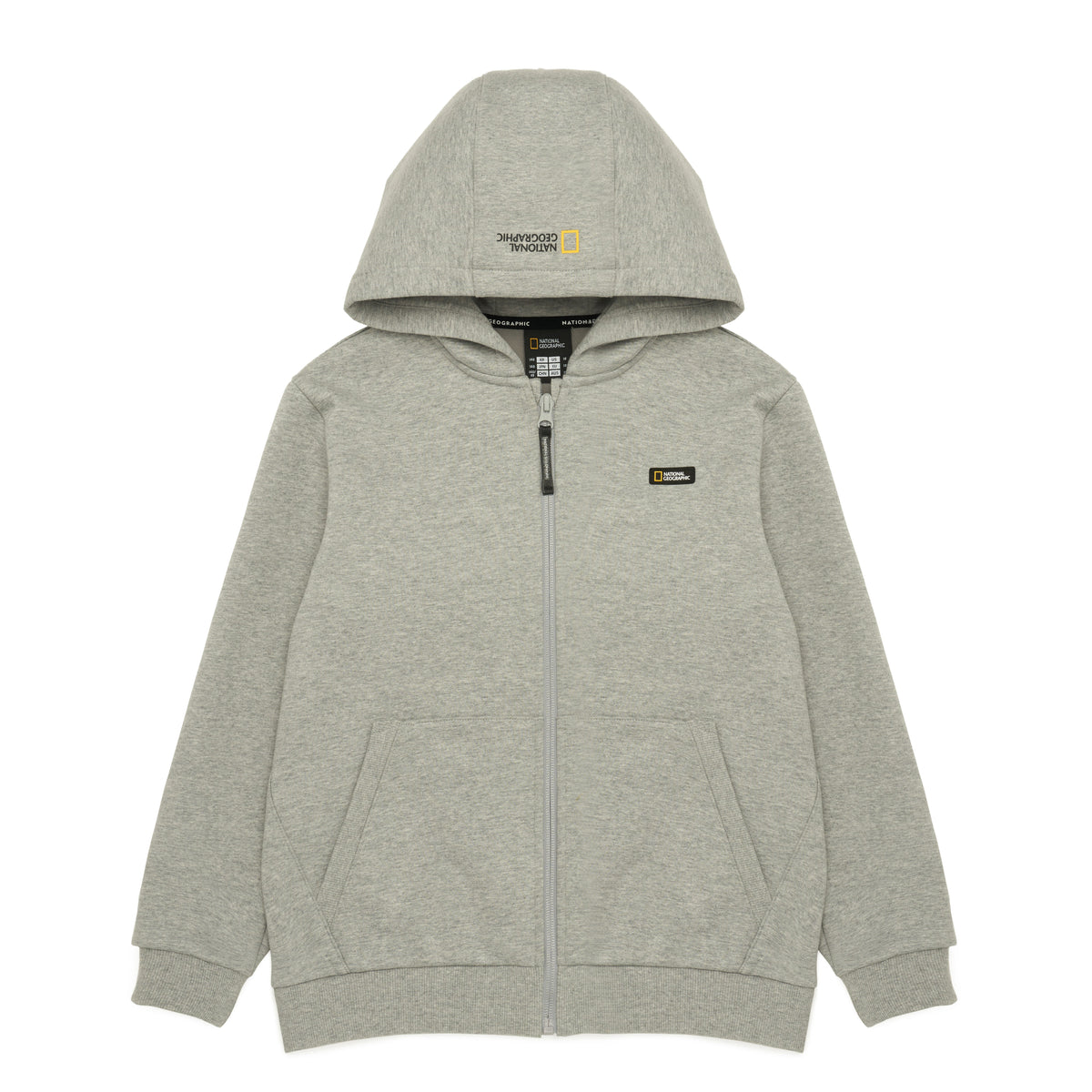 Kids Full Zip Hoodie- Mgrey
