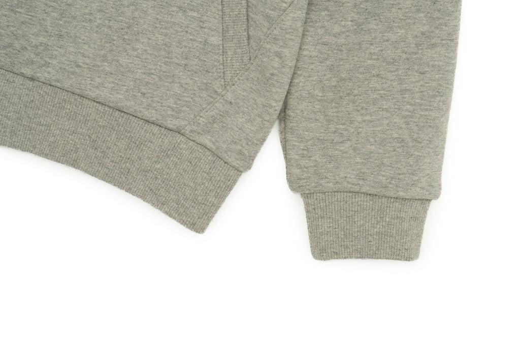 Kids Full Zip Hoodie- Mgrey