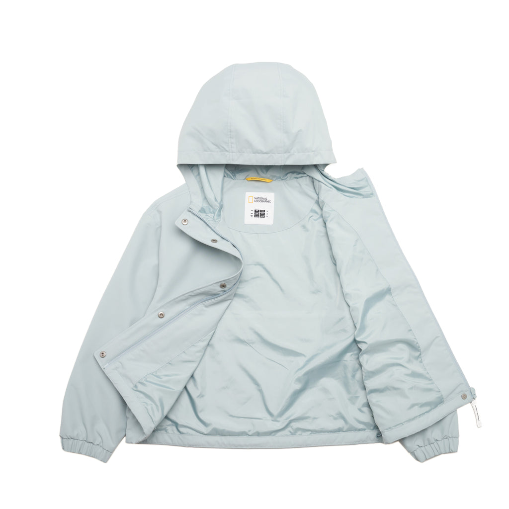 Girls Semi-Cropped Wind Breaker Jacket- Mint