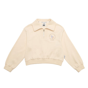 HALFZIPUP SWEATSHIRT IVORY
