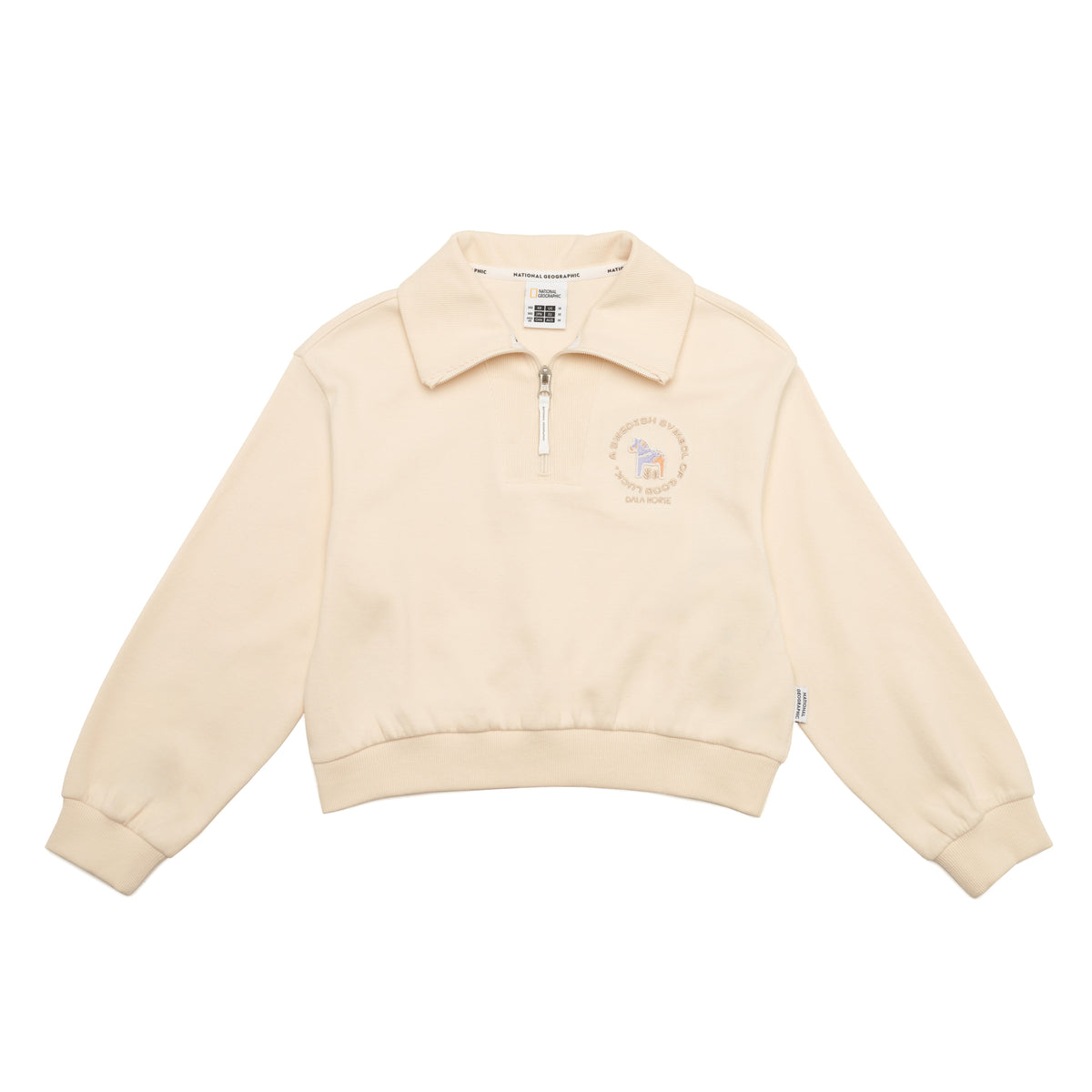 Halfzipup Sweatshirt Ivory