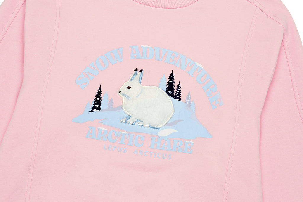 Girls Applique Graphic Sweatshirt (Fleece)