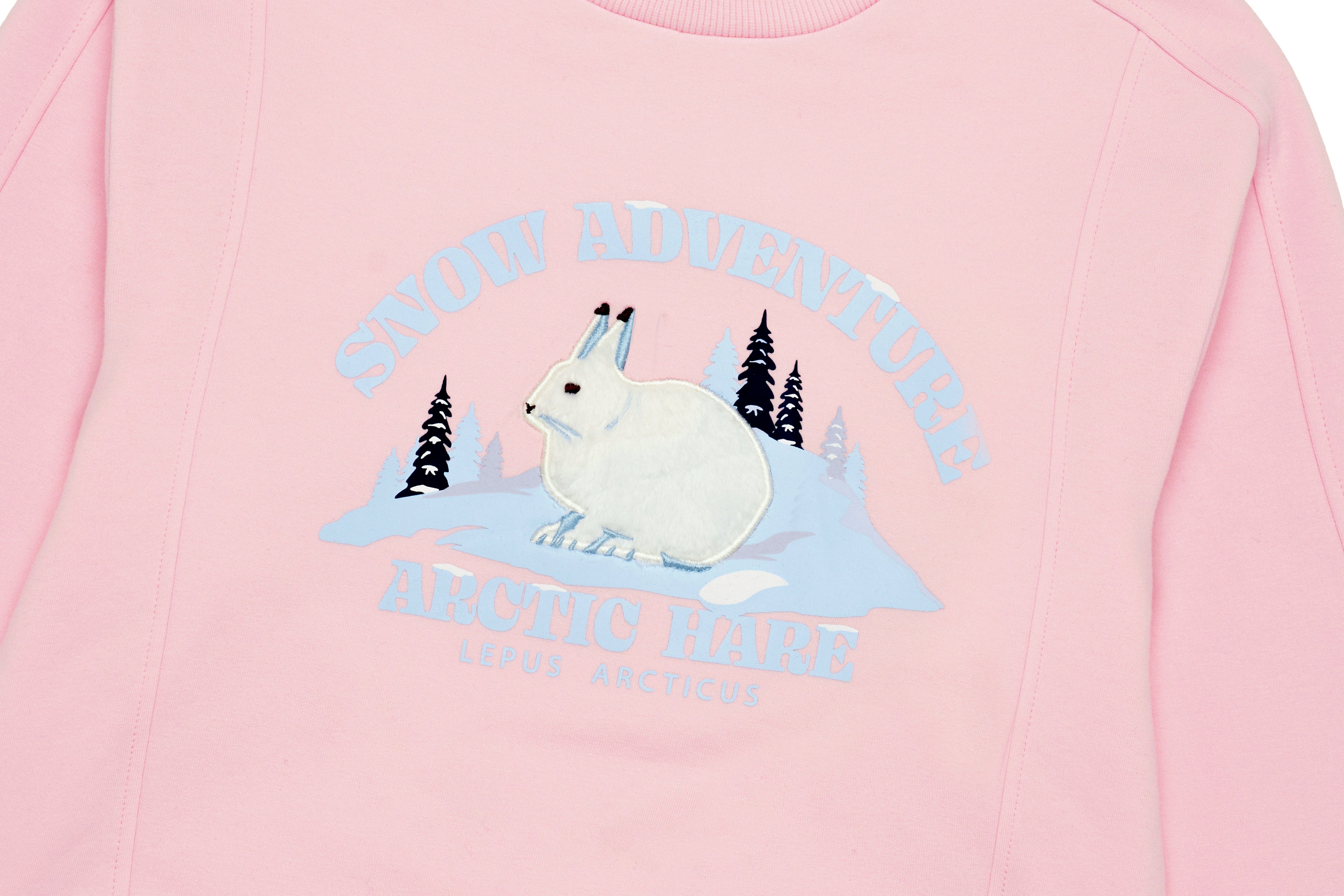 Girls Applique Graphic Sweatshirt (Fleece)