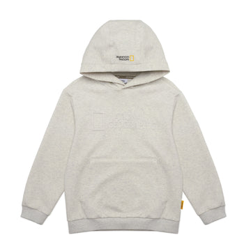 KIDS BASIC BIG LOGO HOODIE- OATMEAL