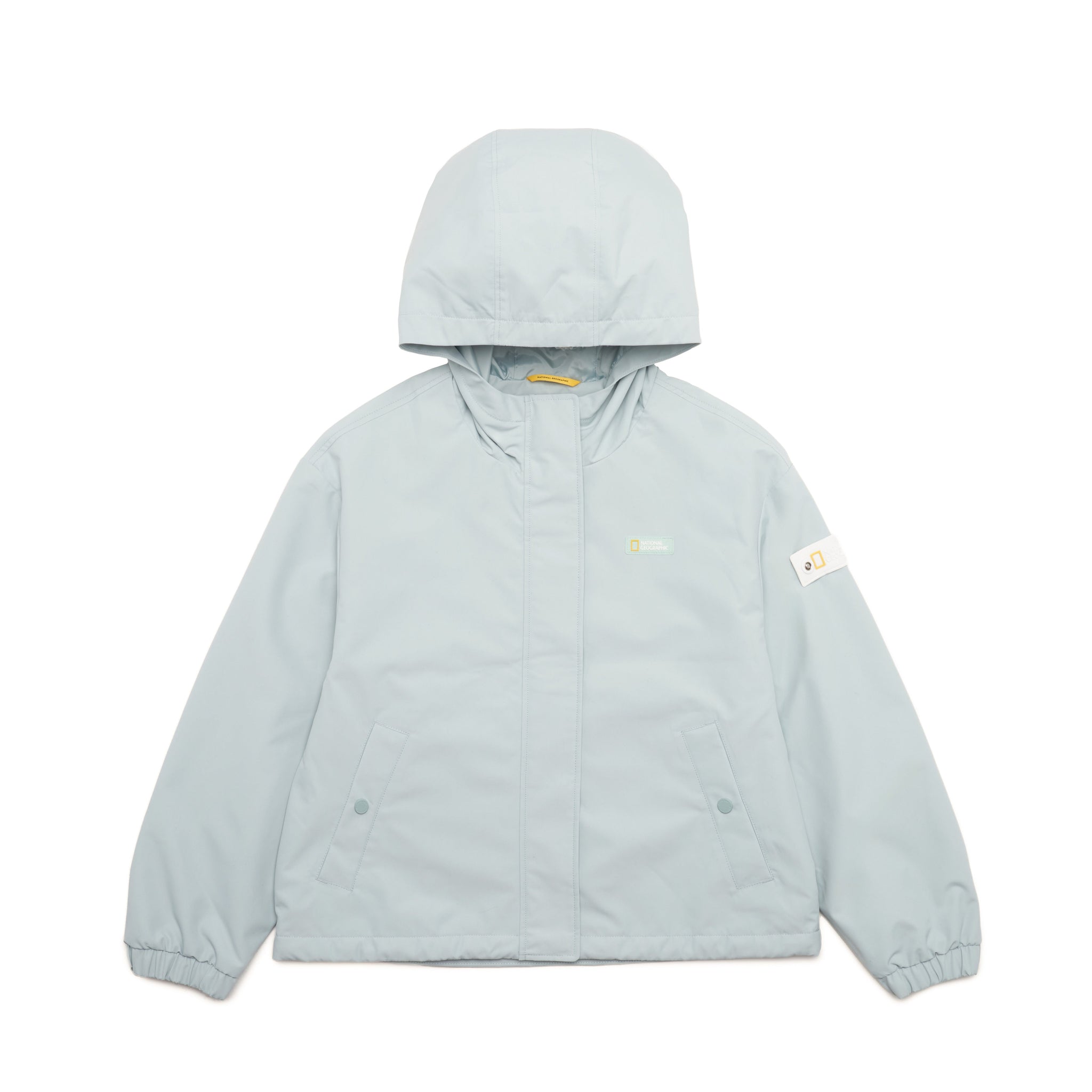 GIRLS SEMI-CROPPED WIND BREAKER JACKET- MINT