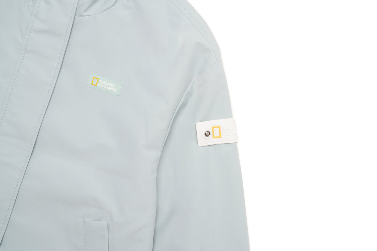 Girls Semi-Cropped Wind Breaker Jacket- Mint