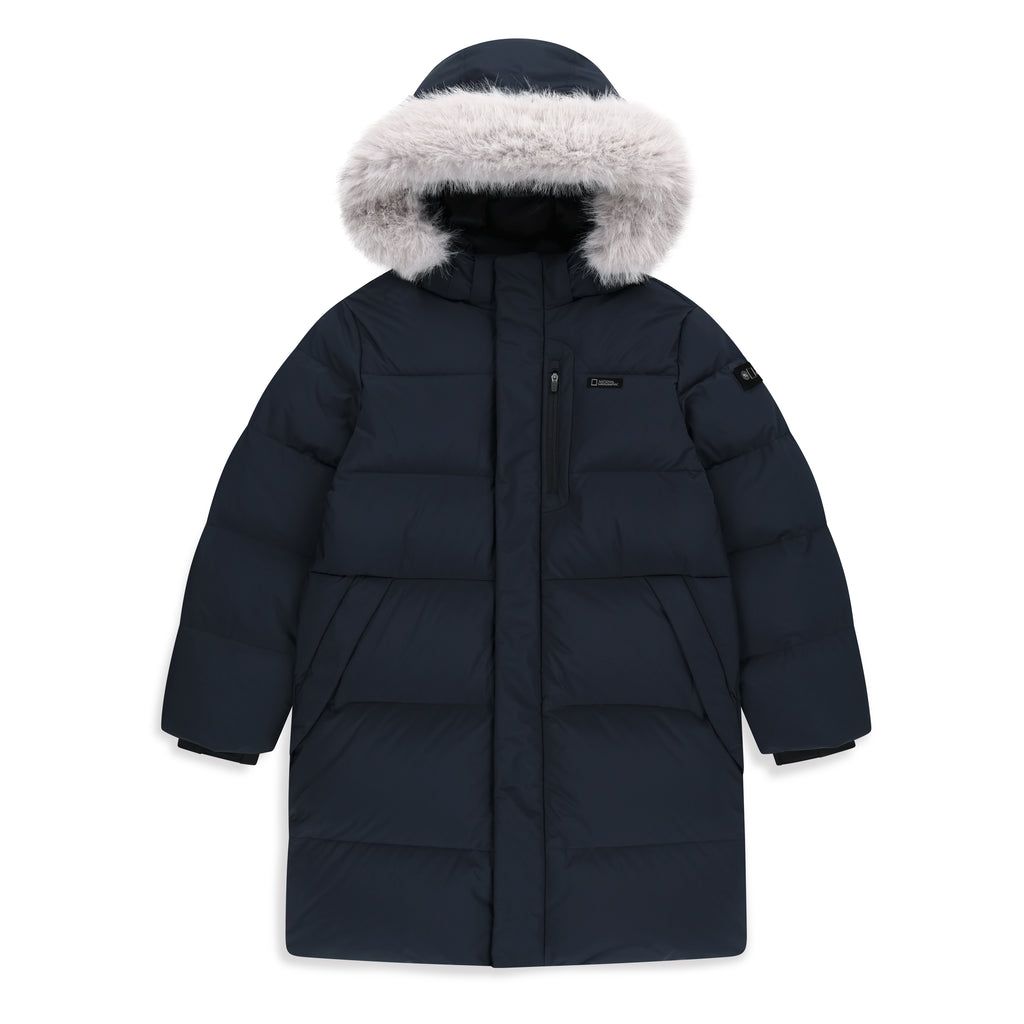 Kids Adventure Manatee Long Duck Down Jacket