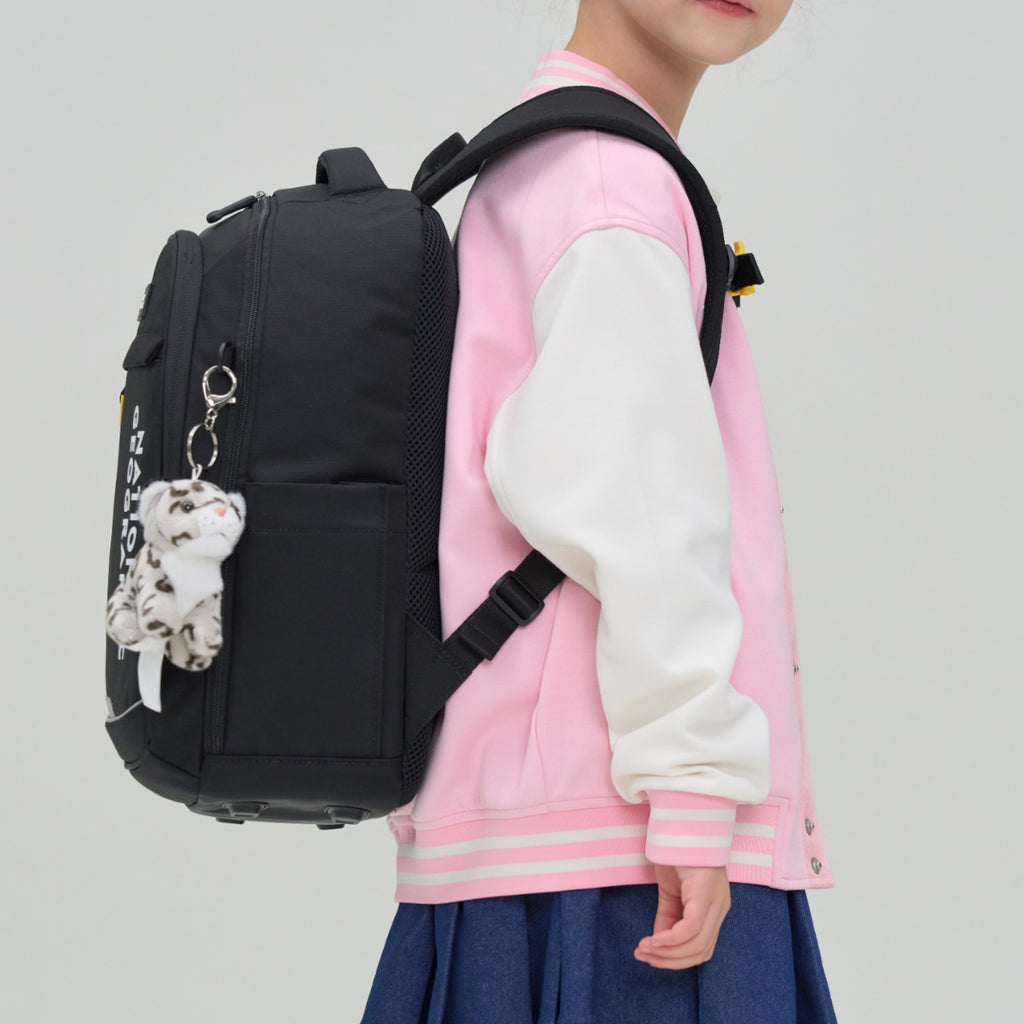 Newby Kids Backpack W Shoe Bag- Black