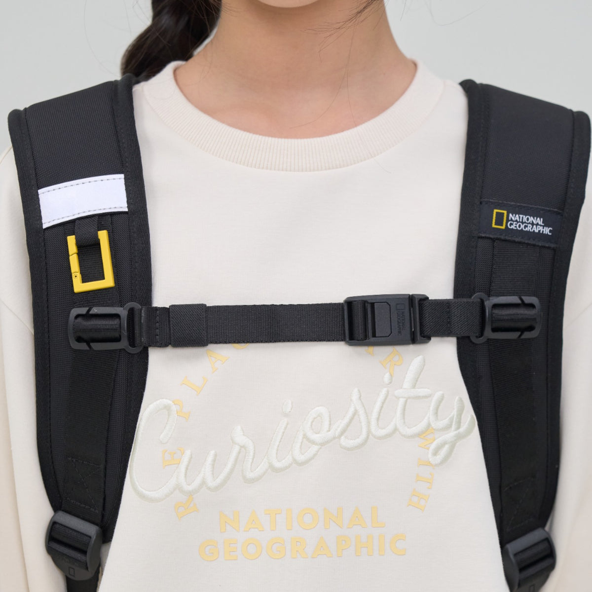 Optimus Kids Backpack With Pouch- Ivory