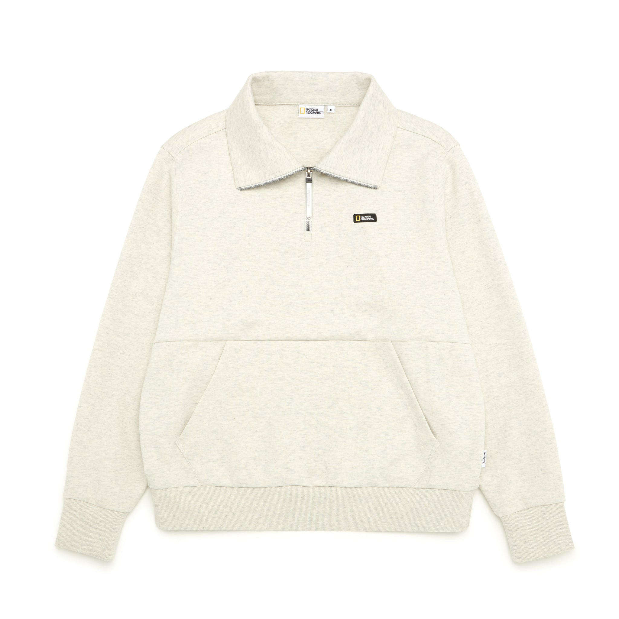 WOMAN'S MANATEE HALFZIP SWEATSHIRT- M/OATMEAL