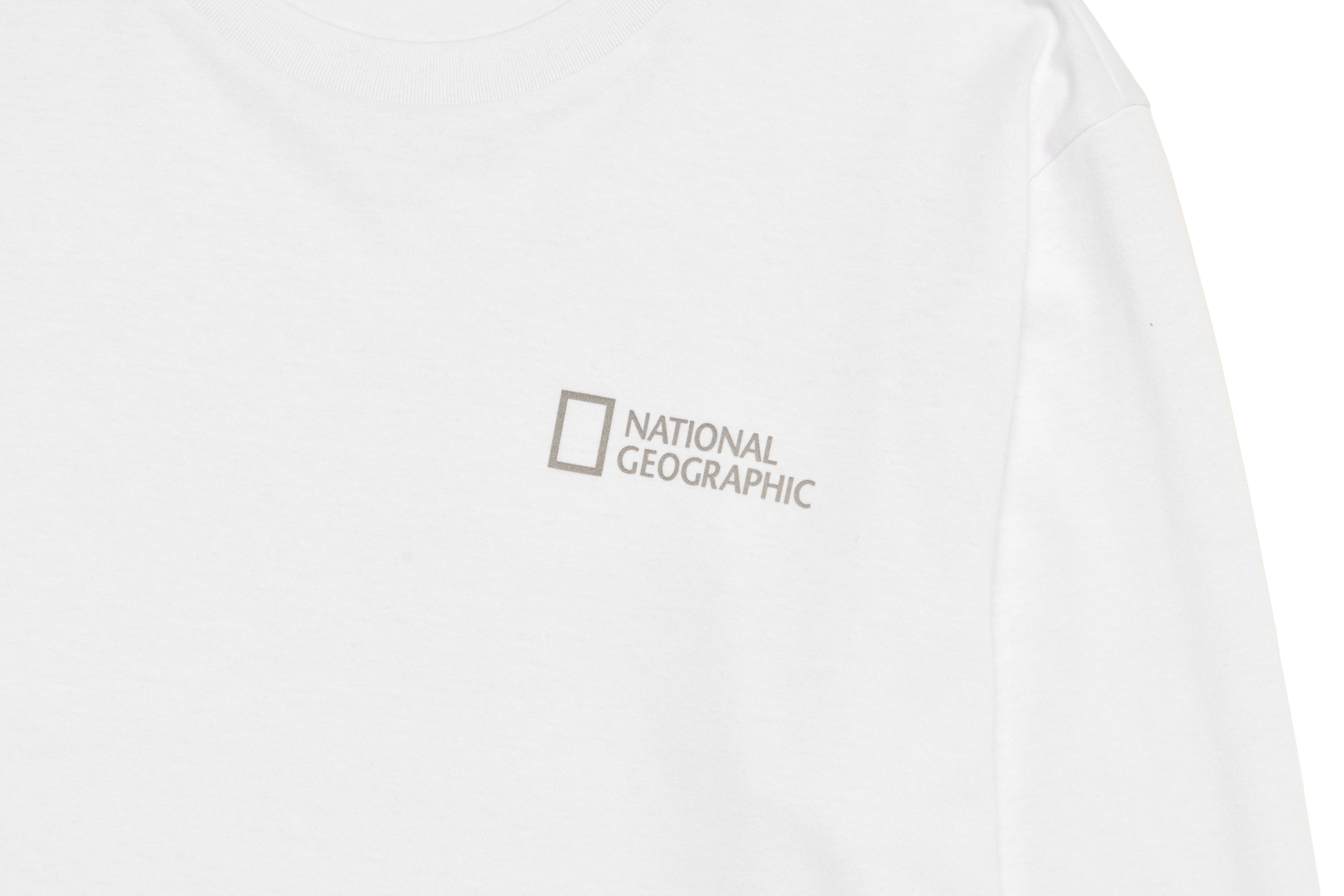 Unisex Small Logo Long-Sleeved T-Shirt- White