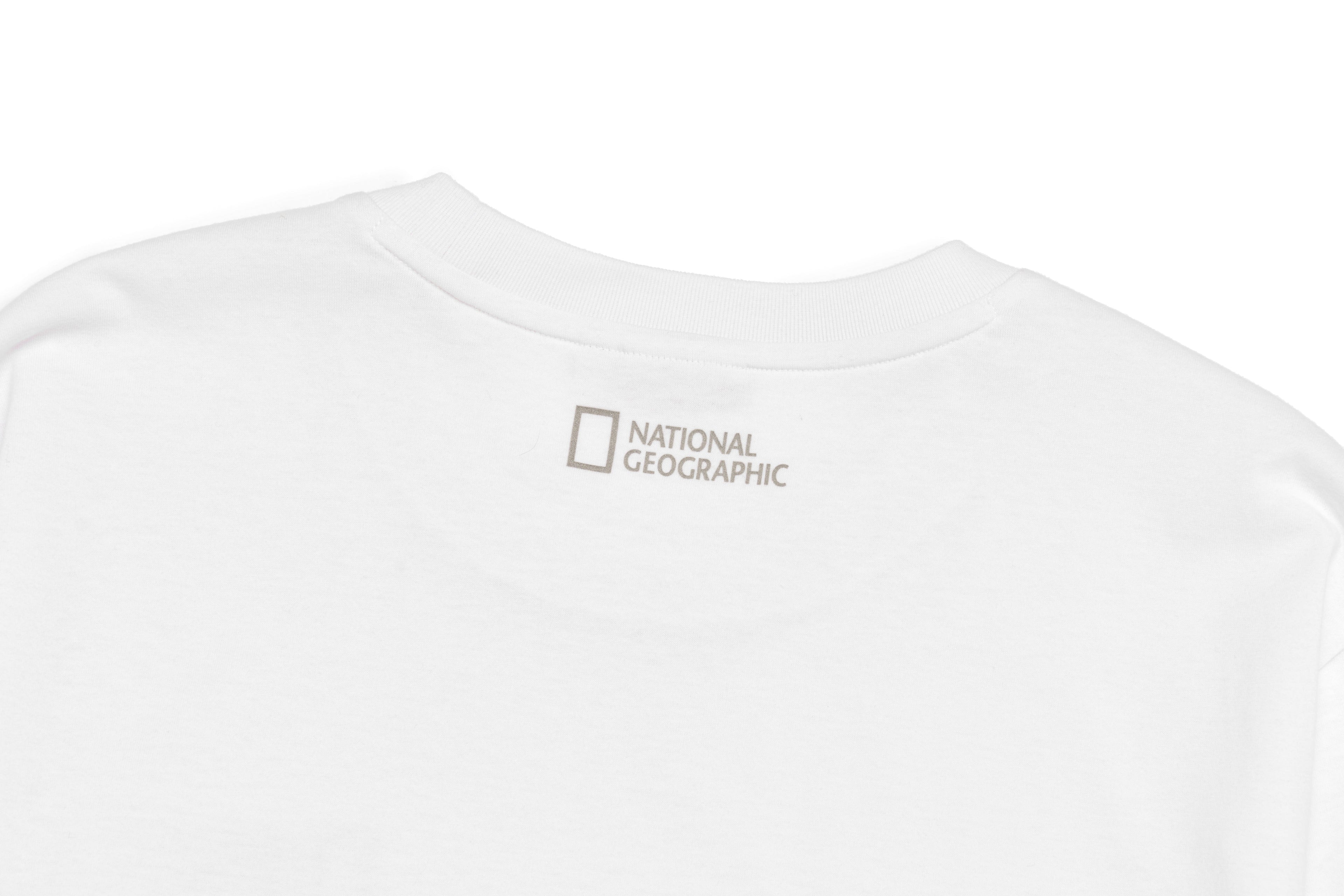 Unisex Small Logo Long-Sleeved T-Shirt- White