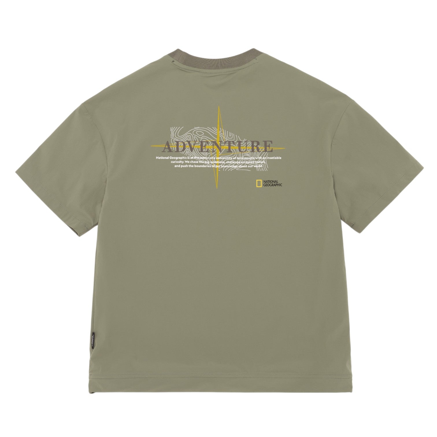 ADVENTURE T-SHIRT WITH POCKET- LICHEN KHAKI