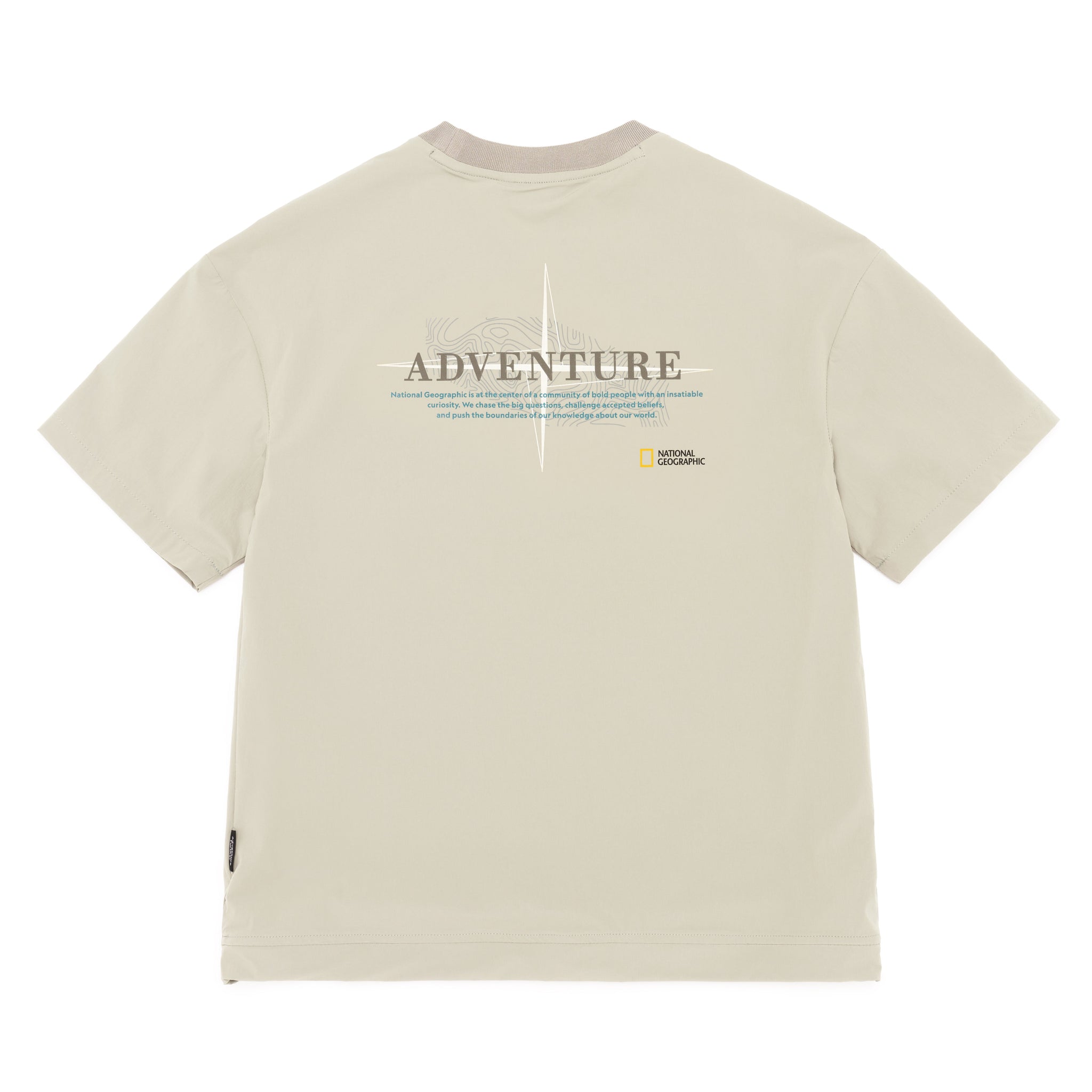 ADVENTURE T-SHIRT WITH POCKET-L BEIGE