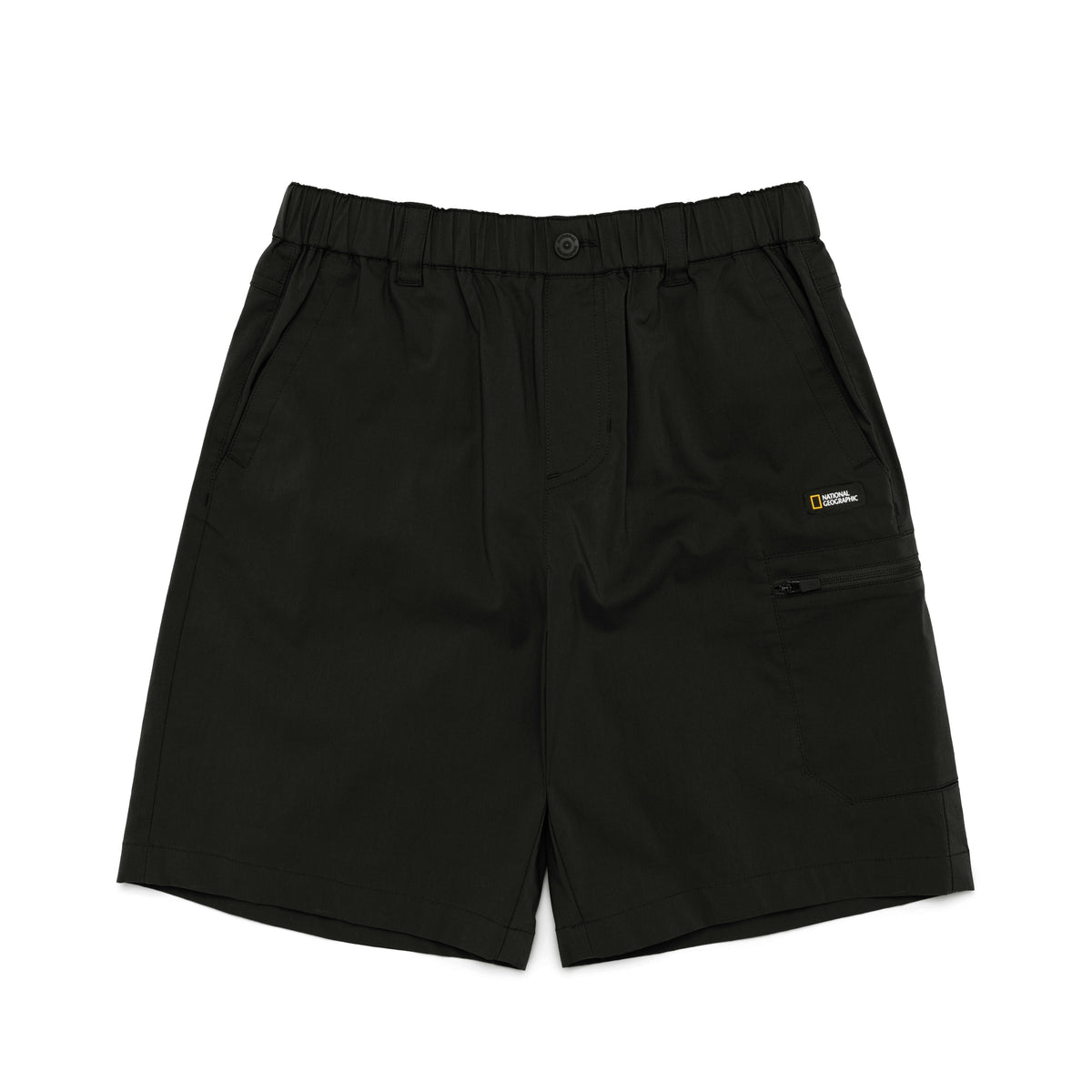 Kids Gartered Shorts With Side Pocket- Carbon Black