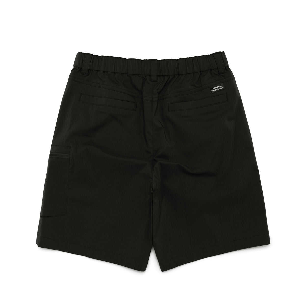 Kids Gartered Shorts With Side Pocket- Carbon Black