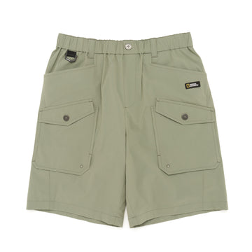 KIDS CARGO SHORTS WITH SIDE POCKETS- LICHEN KHAKI