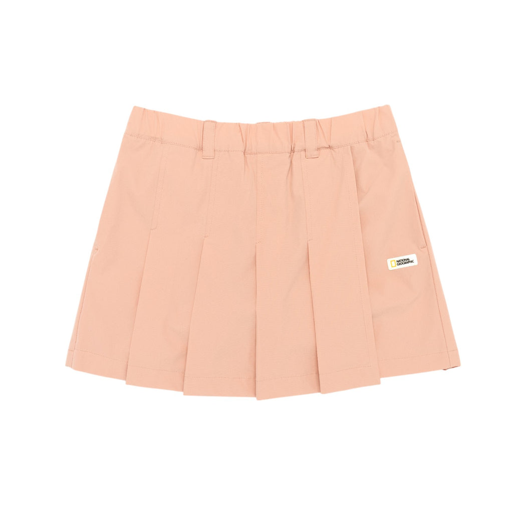 Kids Pleated Mini Cullotes - Pink