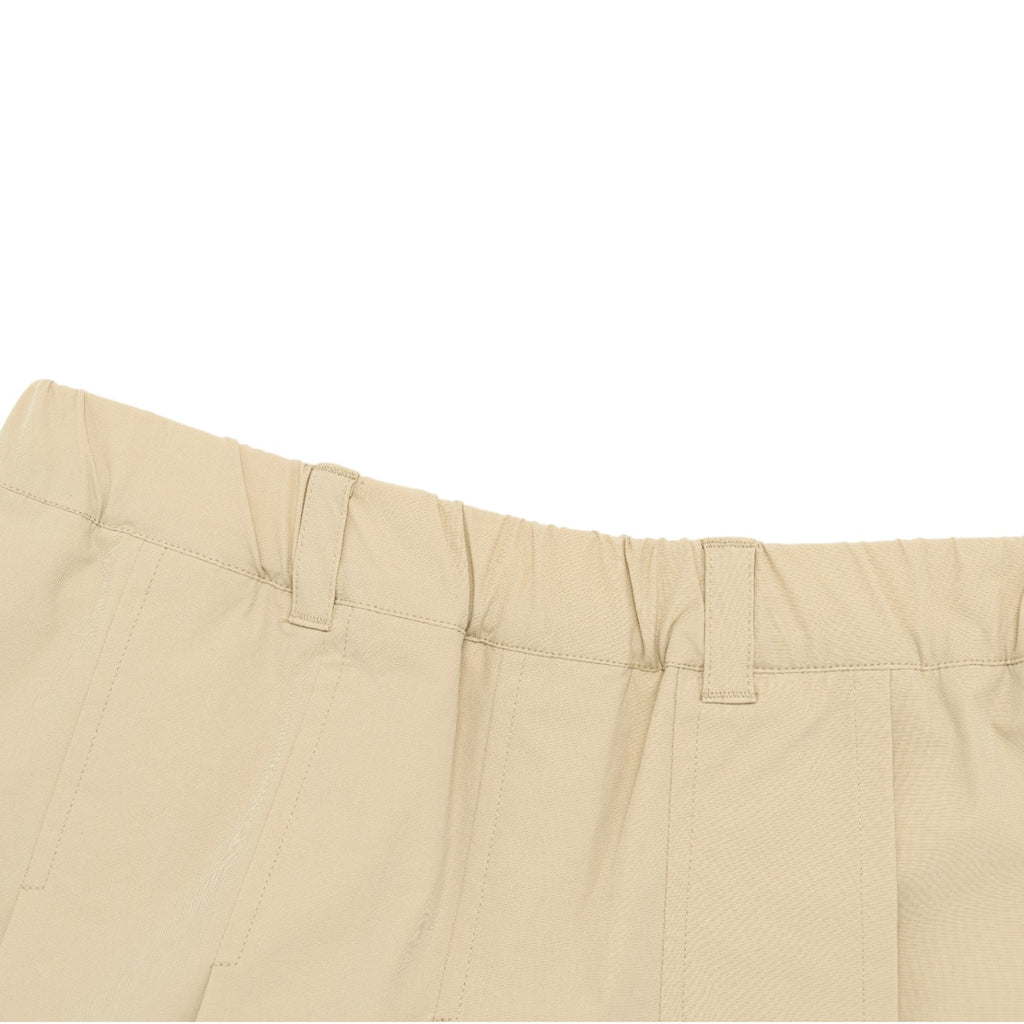 Kids Pleated Mini Cullotes -L/Beige
