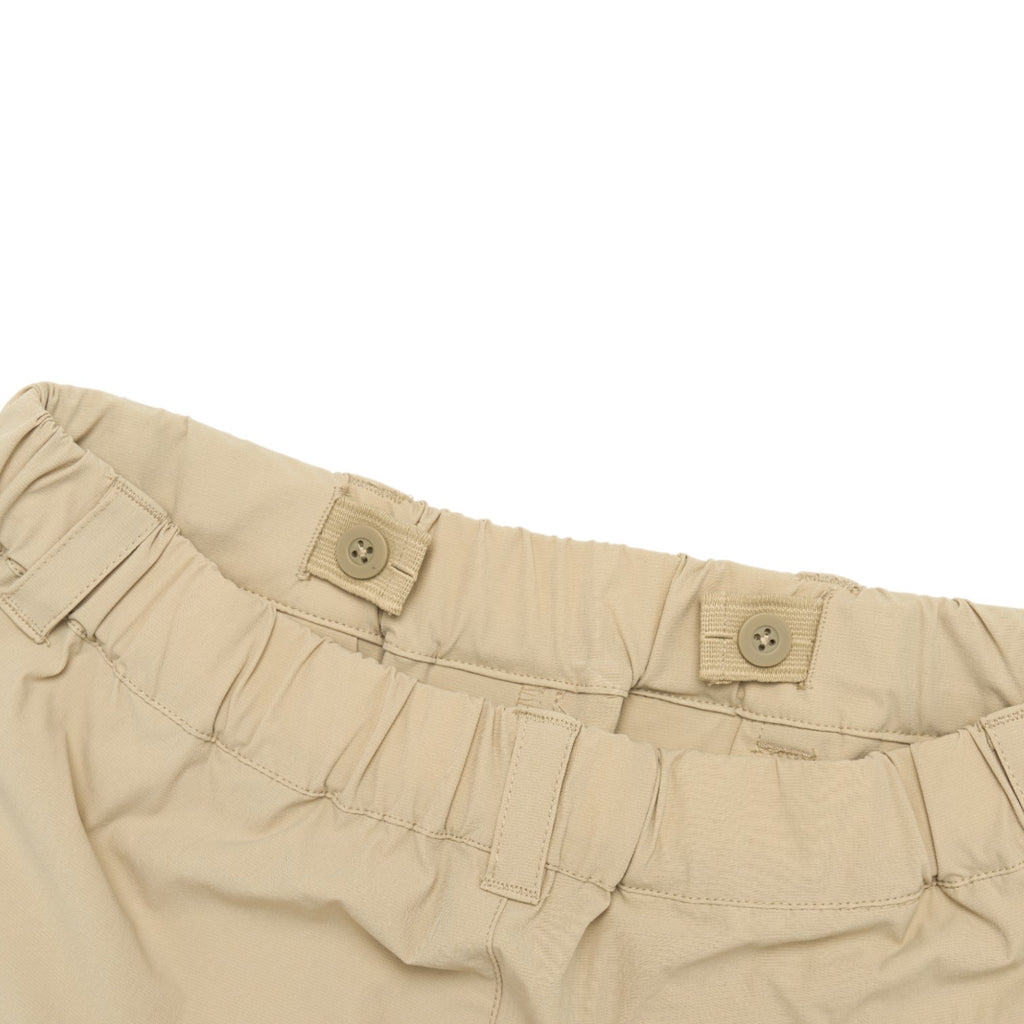 Kids Pleated Mini Cullotes -L/Beige