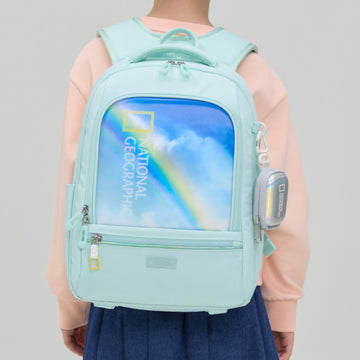 KIDS LUCCA BACKPACK W/ MOLDED MINI POUCH- MINT