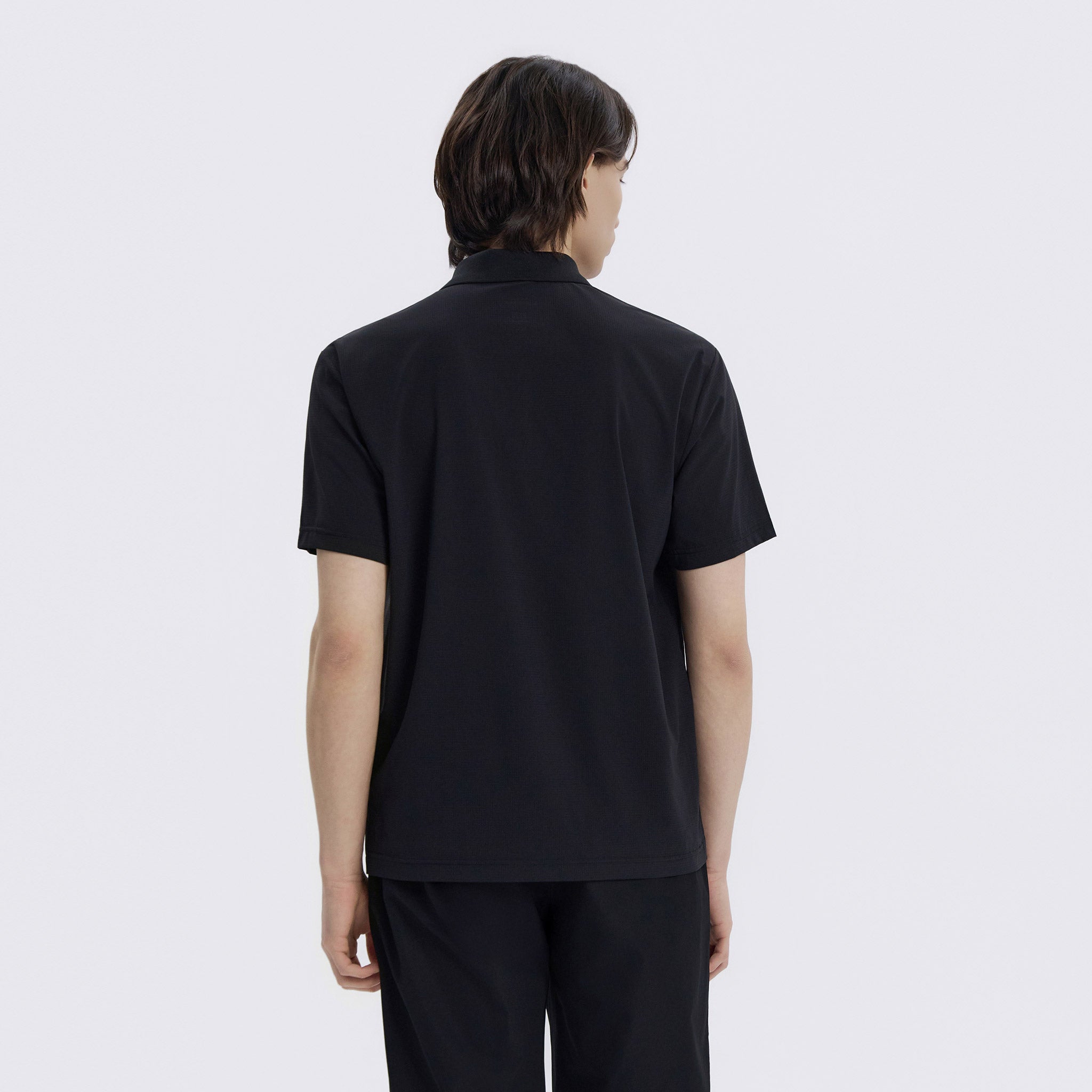 Men's Airflow Short Sleeve Poloshirt - Black