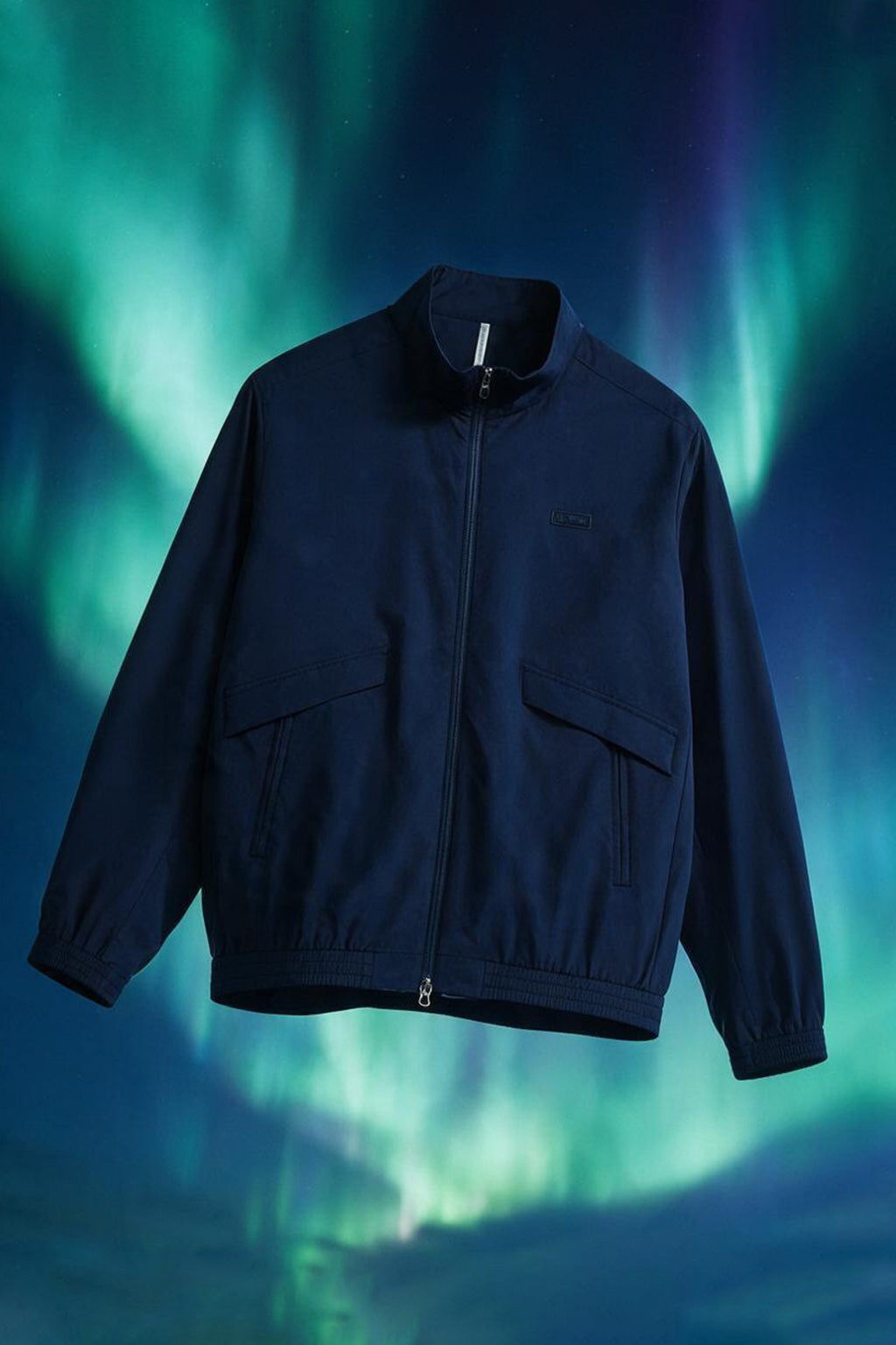 Men's Air Seersucker Stand Collar Zip-Up Jacket
