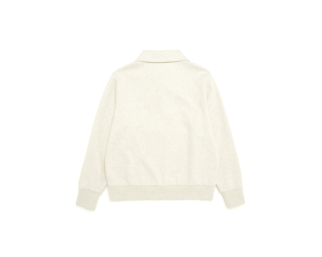 W' Manatee Collar Variation Half Zip-Up Sweatshirt