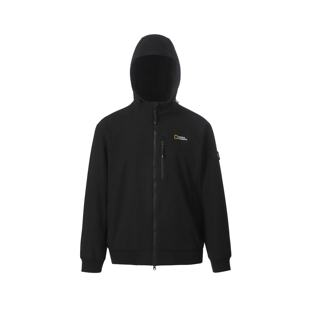 Unisex Archelon Double-Warm Brushed Woven Hooded Full Zip Jacket
