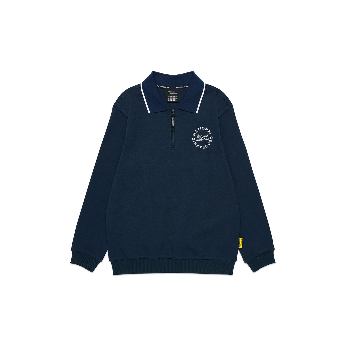 Kids Half-Zip Pique Sweatshirt