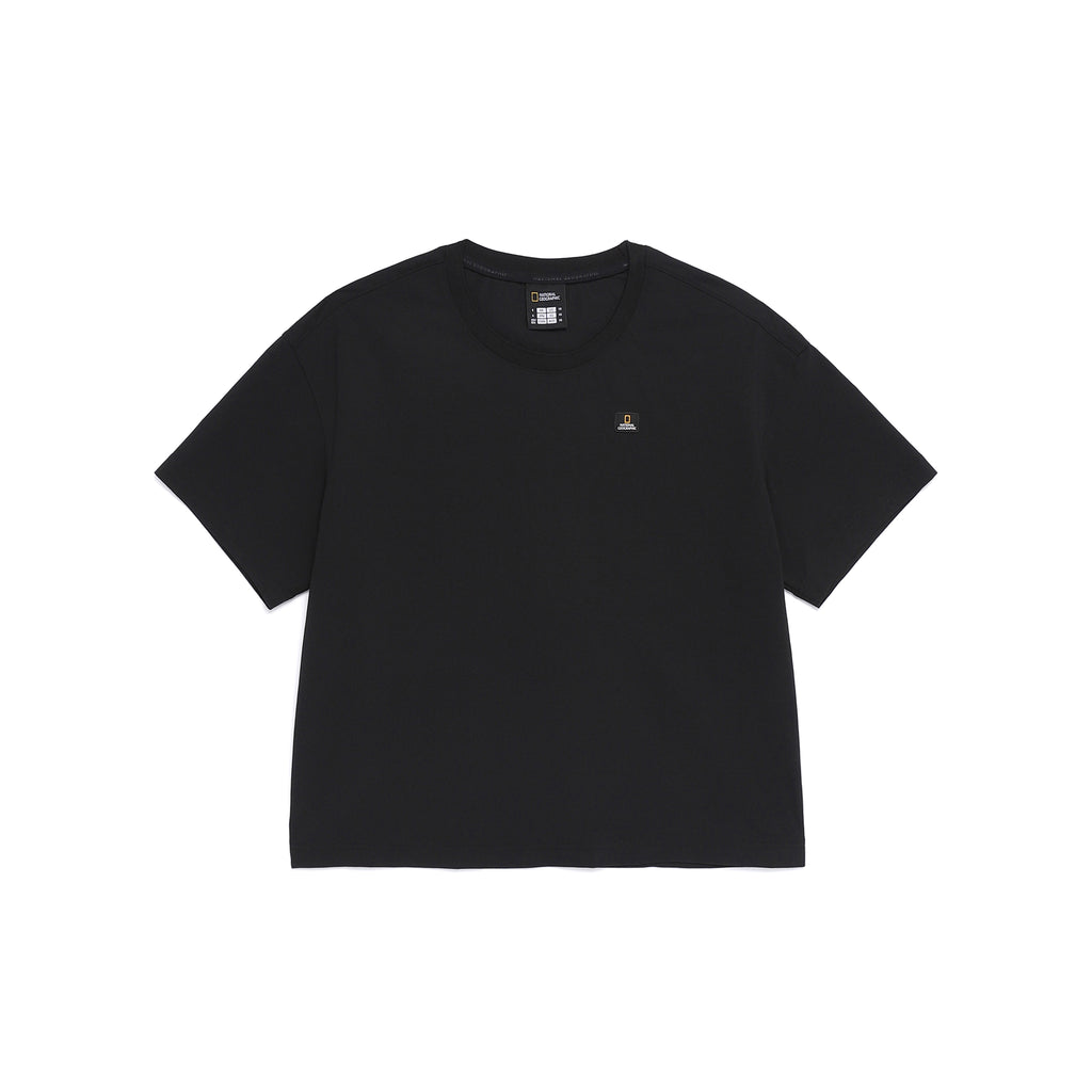 Women's Frozen Air Semi-Cropped Short Sleeve Semi-Overfit T-Shirt