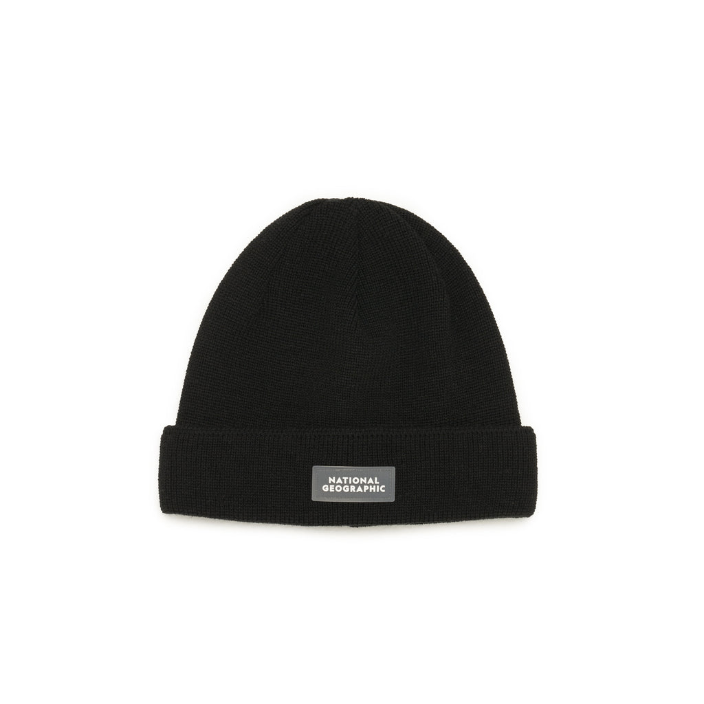Kids Logo Patch Beanie- Black