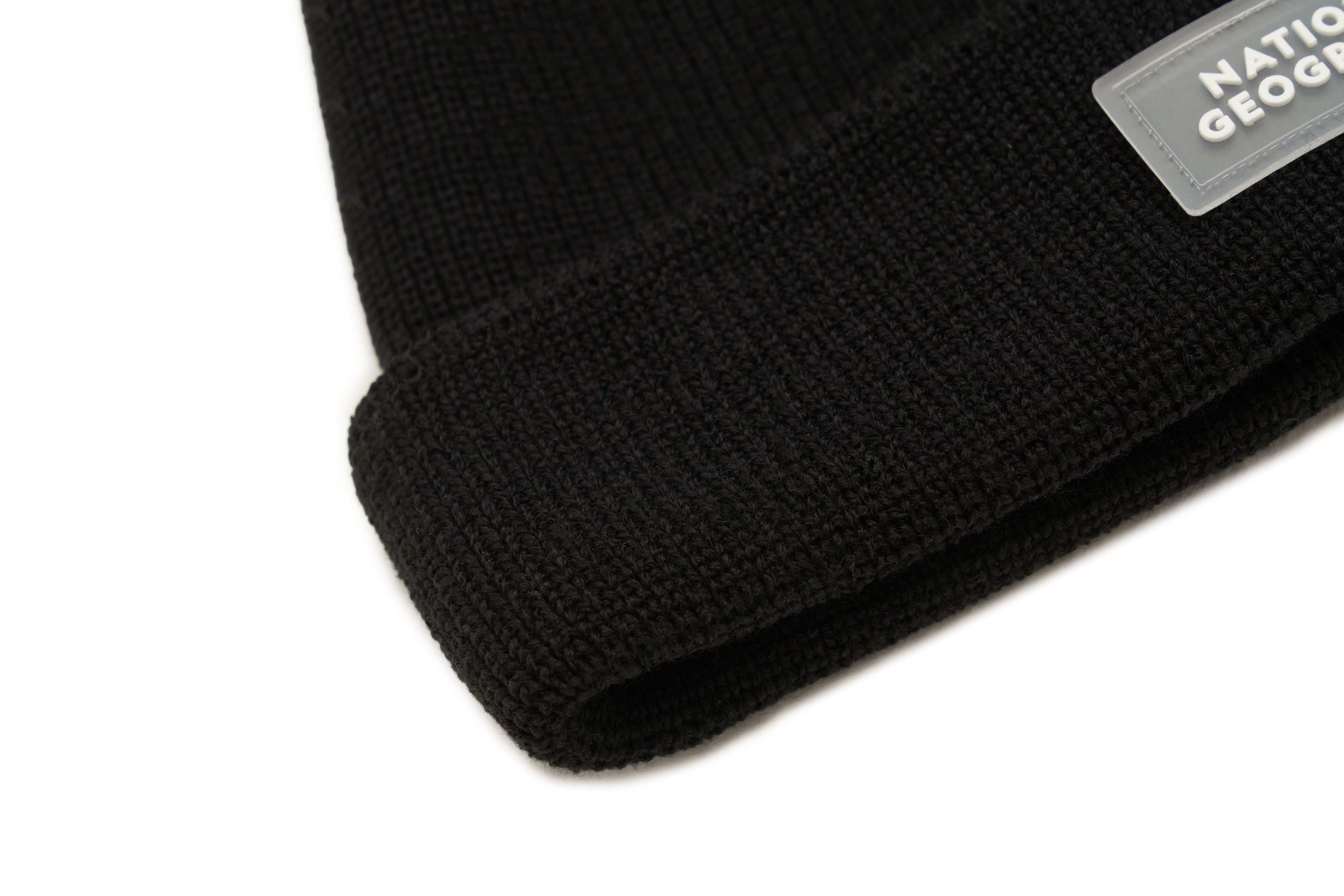 Kids Logo Patch Beanie- Black