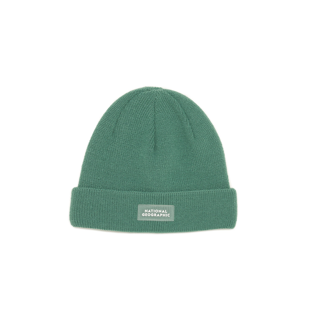 Kids Logo Patch Beanie- Green