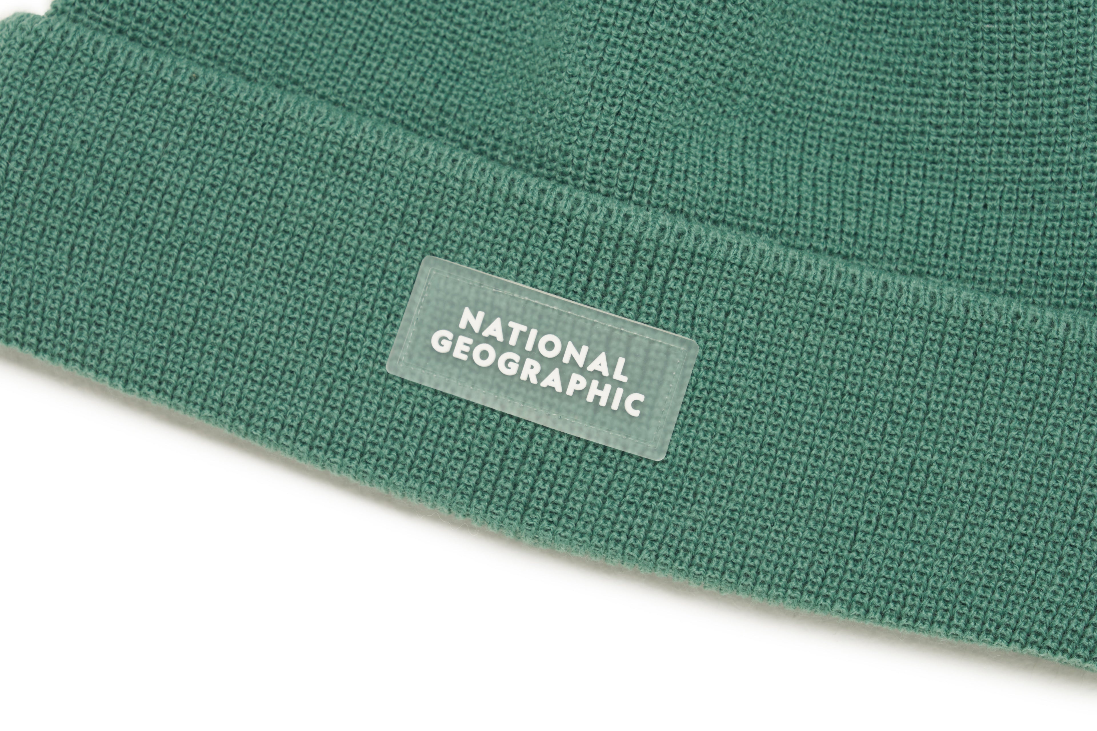 Kids Logo Patch Beanie- Green