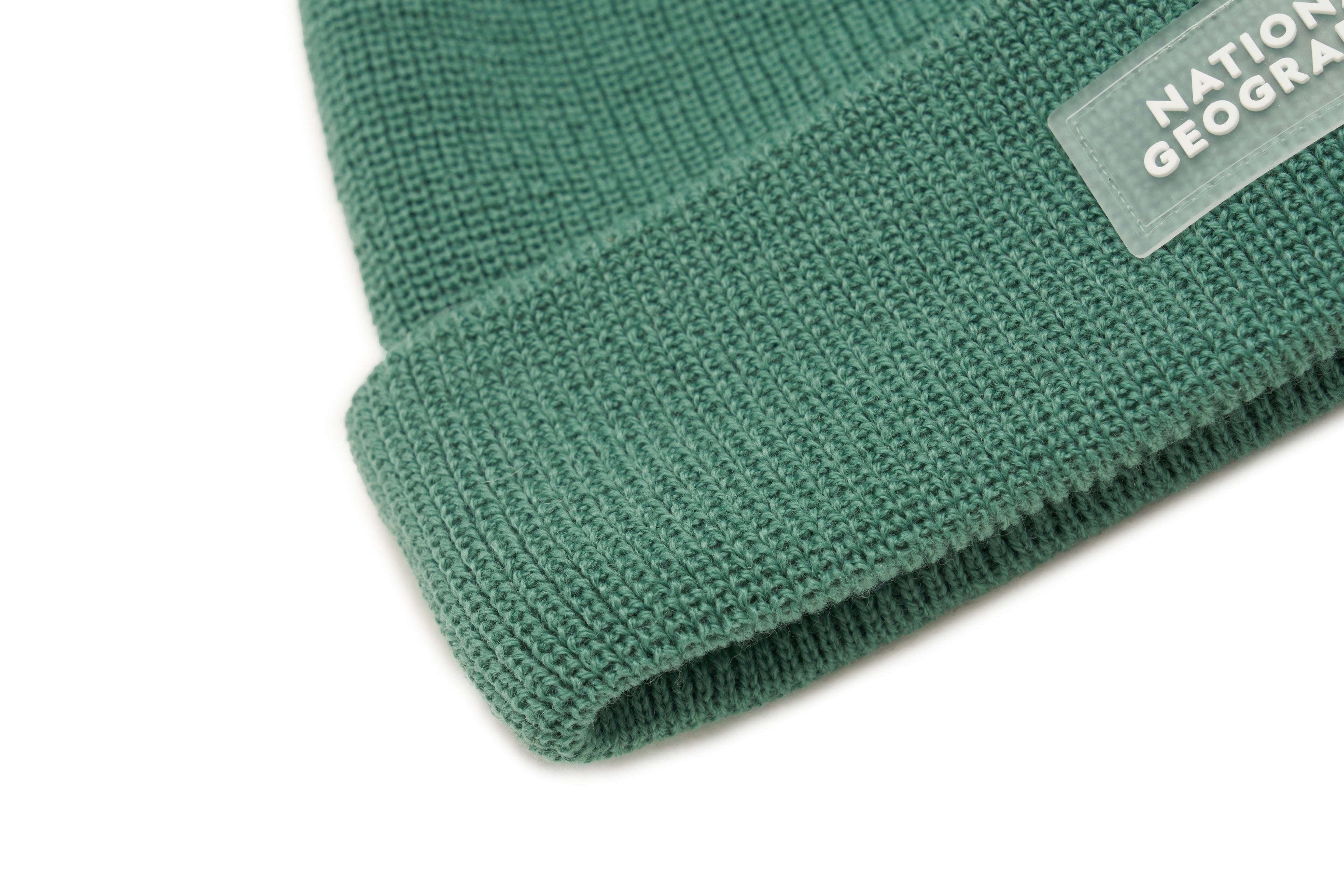 Kids Logo Patch Beanie- Green