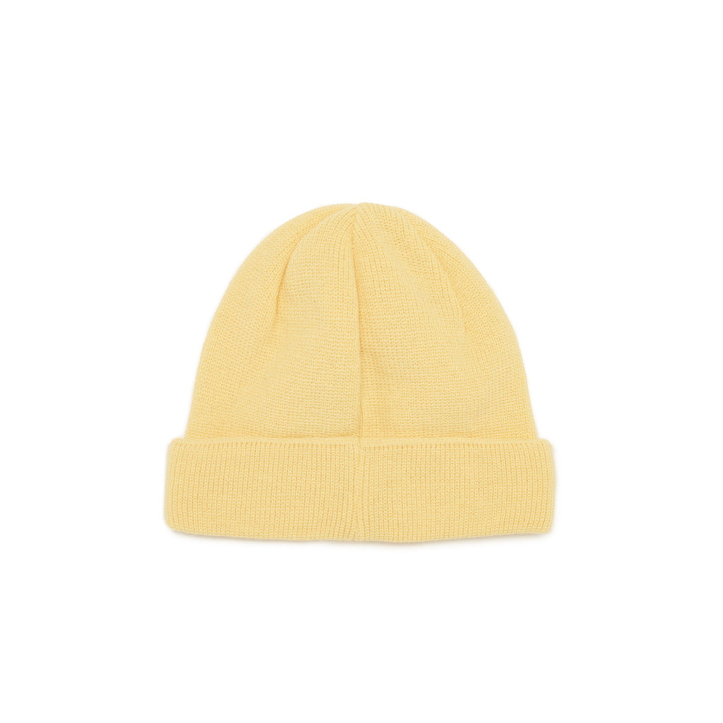 Kids Logo Patch Beanie- Light yellow