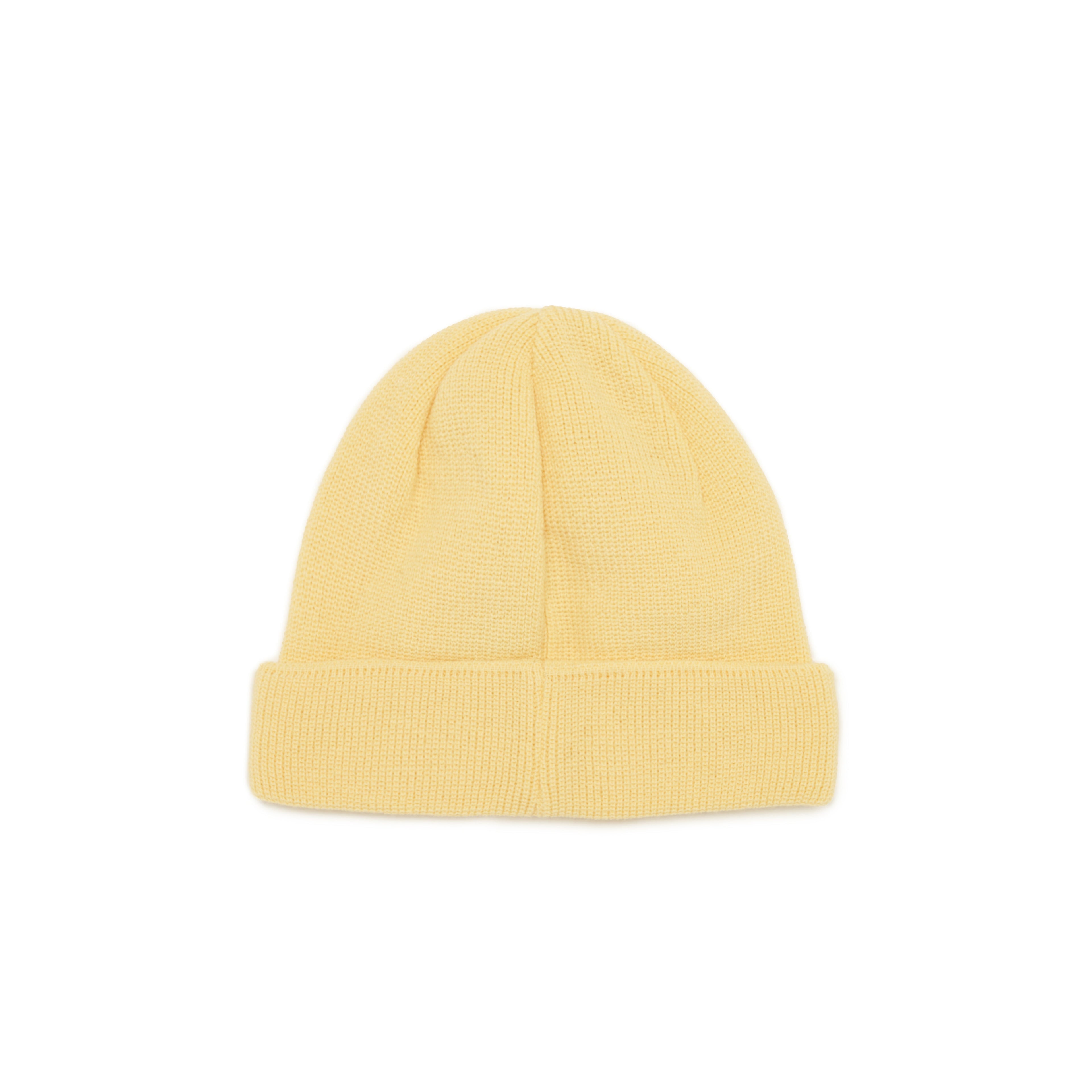 Kids Logo Patch Beanie- Light yellow