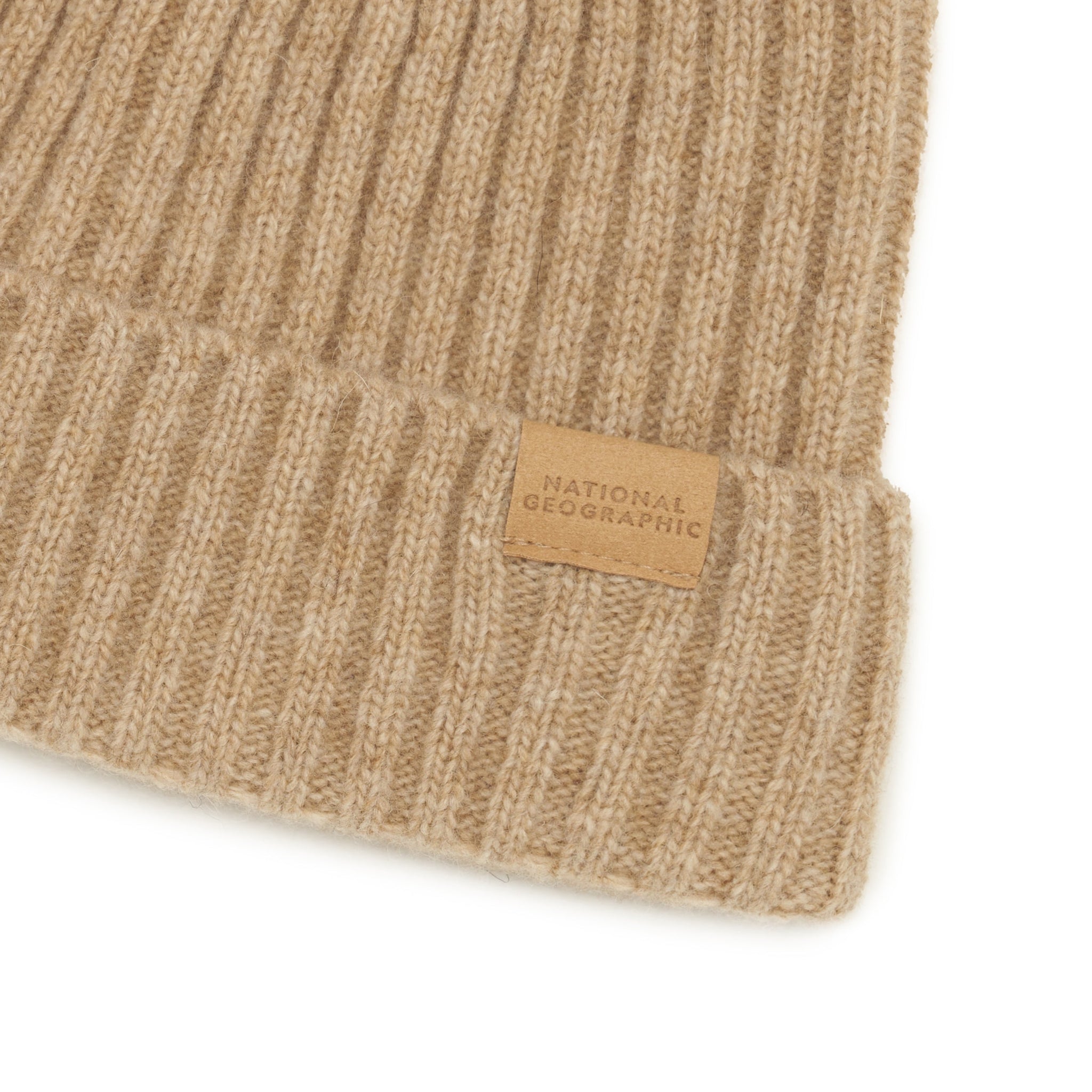 RIBBED WOOL BEANIE OATMEAL