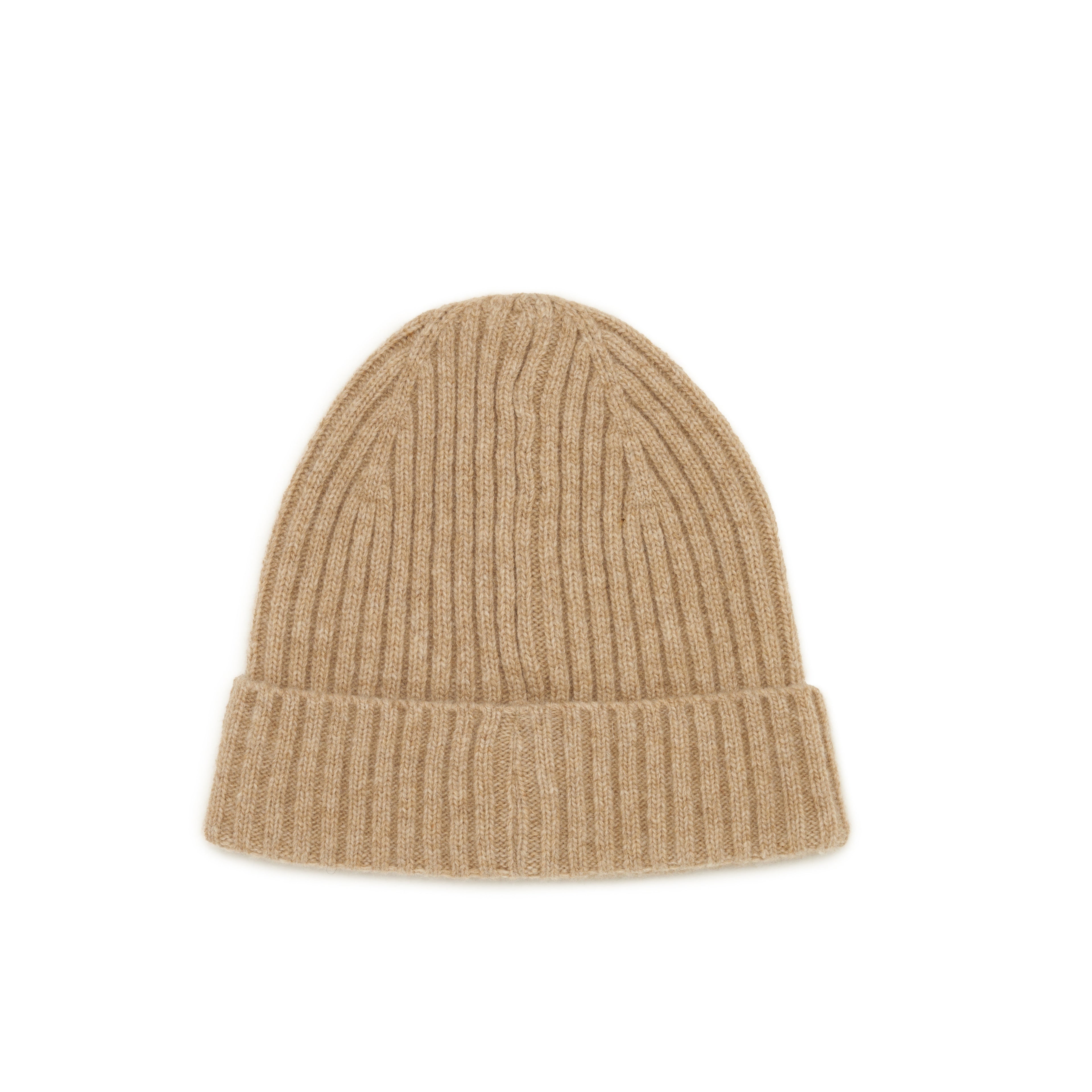 Kids Ribbed Wool Beanie- Oatmeal