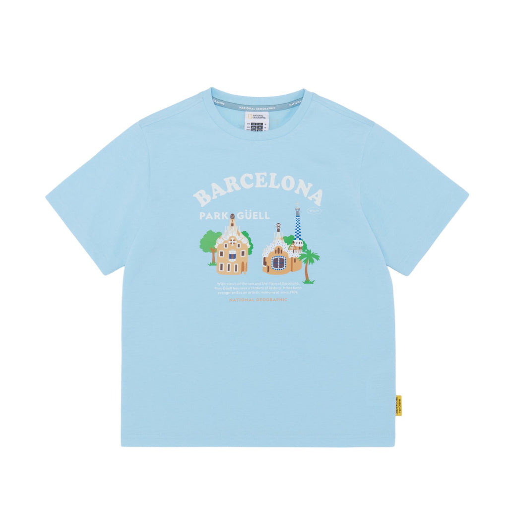 Kids Travel Barcelona Graphic T-Shirt